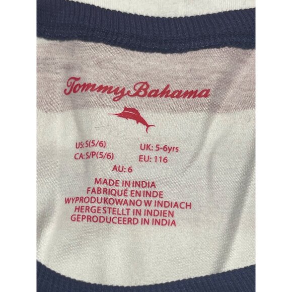 Tommy Bahama Kids 2-Pack USA Graphic Tank & Tee White Red Blue Star Stripe S 5/6 - Picture 9 of 12